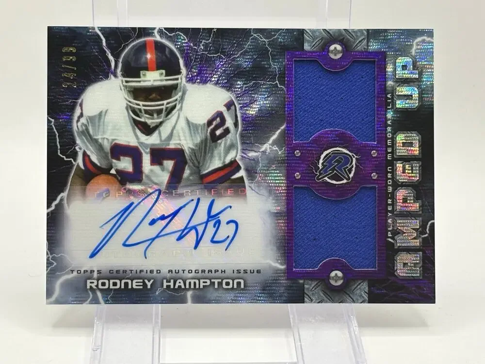 2023 Topps Composite Resurgence Rodney Hampton Amped Up Patch Auto 24/99 Giants